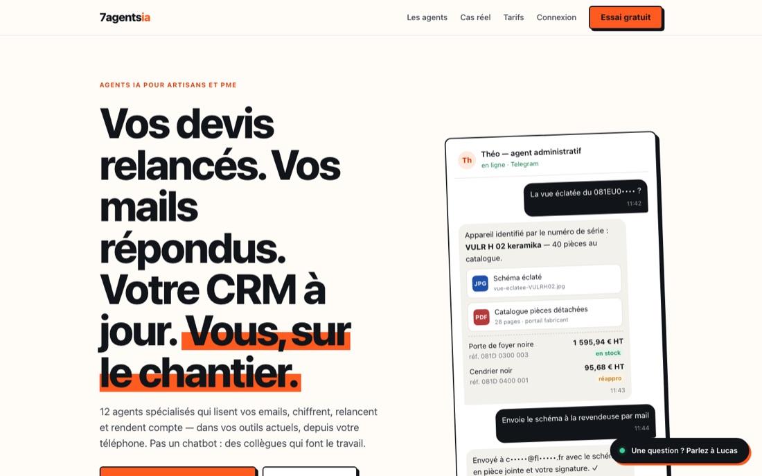 Capture du site 7agentsia.fr