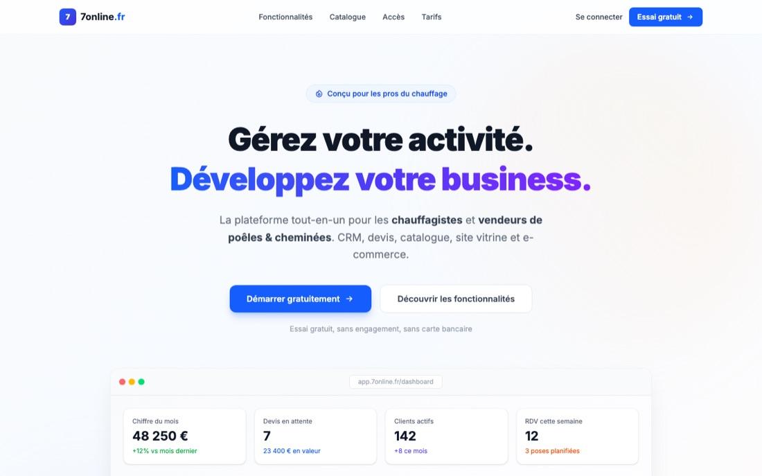Capture du site 7online.fr